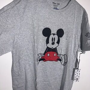Disney Gray and Red Mickey Mouse Tee size XL